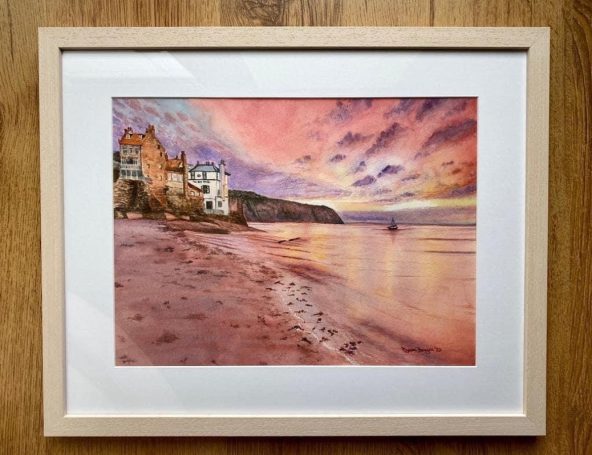 Robin Hoods Bay watercolour painting